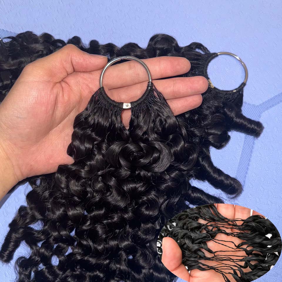 Invisible Tape In Extensions Real Hair - 12A Burmesische Locken-Haarextensions zum Häkeln, Burmesische