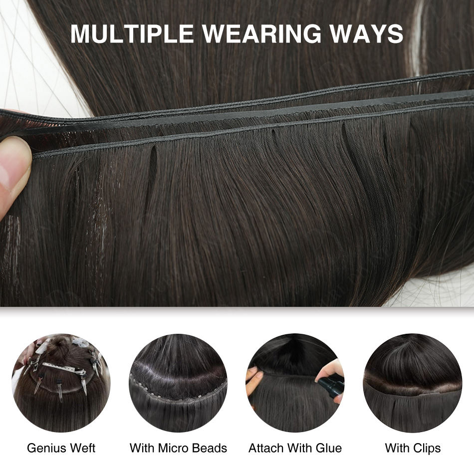 Sofort lieferbare Genius Weft  – Invisible Tape In Extensions Real Hair Bewertung und Preis
