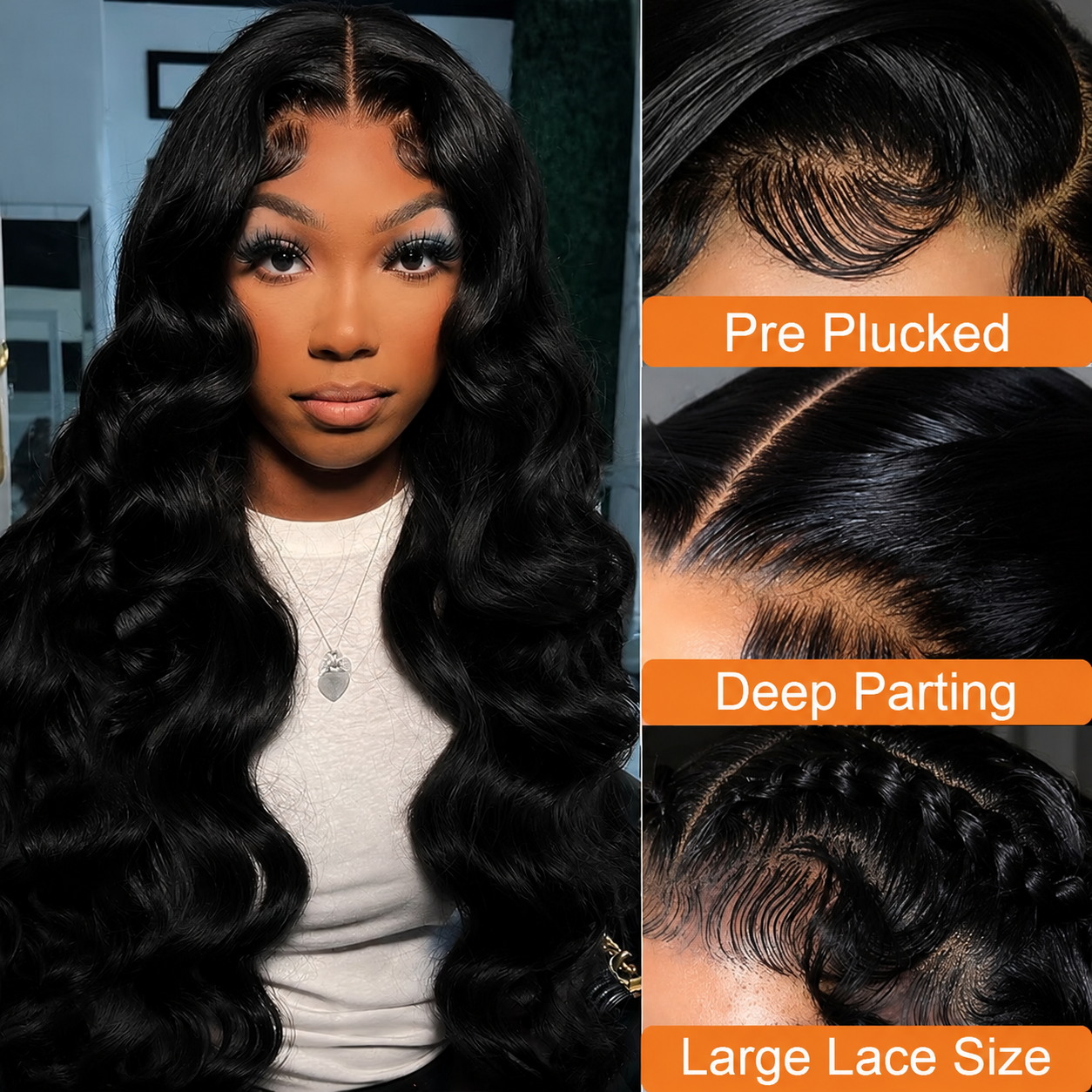 34 Zoll 13x4 HD Transparente L – Hd Lace Frontal Wig Human Hair Pre Plucked Bewertung und Preis