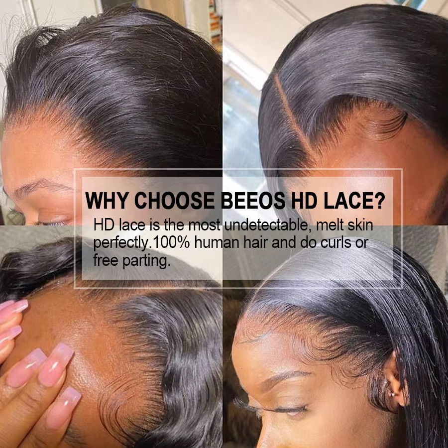 34 Zoll 13x4 HD Transparente L – Hd Lace Frontal Wig Human Hair Pre Plucked Bewertung und Preis