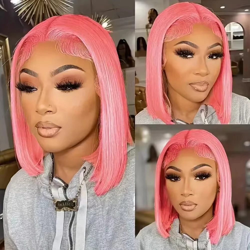 10-Zoll-Bob-Perücke in Pink, a – Pre Parted 13X4 Lace Front Bob Wig Bewertung und Preis